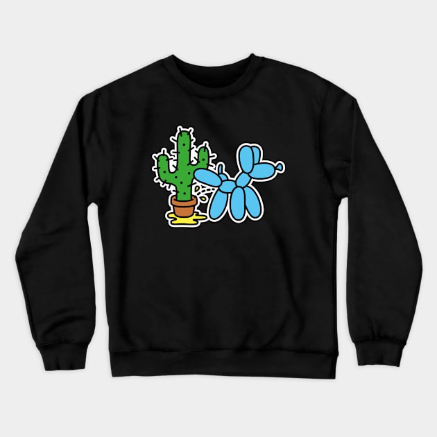 Peeing balloon dog, Balloon animal twister, Balloon Artist Cactus Crewneck Sweatshirt by LaundryFactory